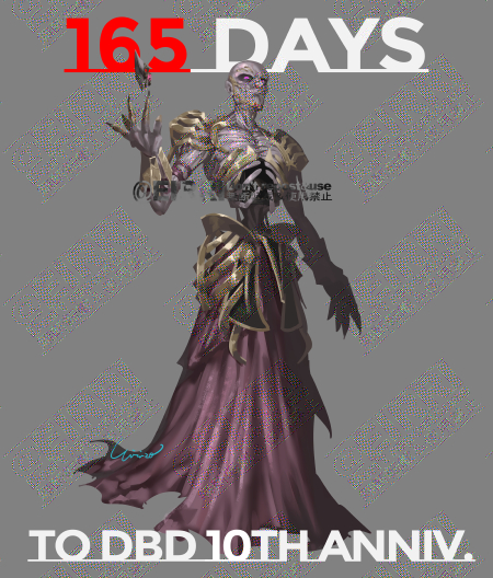 This is a pixiv picture whose title is DbD10周年カウントダウン（残り165日）.