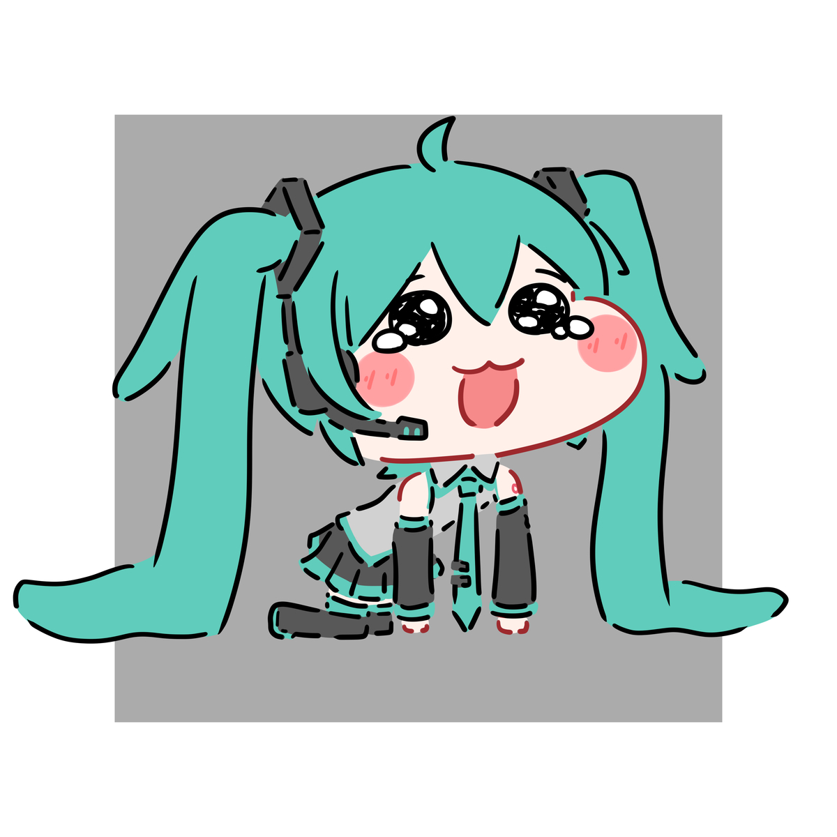 This is a pixiv picture whose title is 良いお年を¶(⁄•̑˅̮•̑∖)⁋.