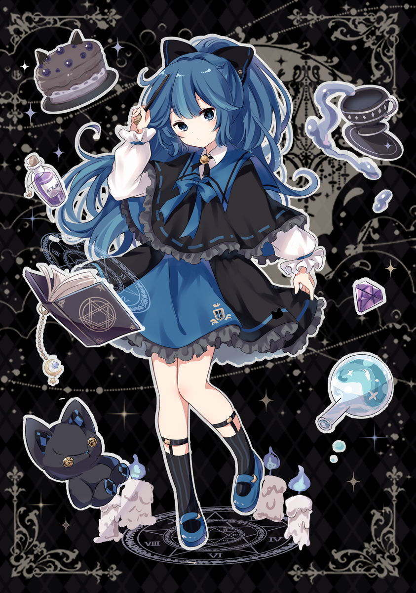 This is a pixiv picture whose title is 🧙🐈‍⬛ ✨.