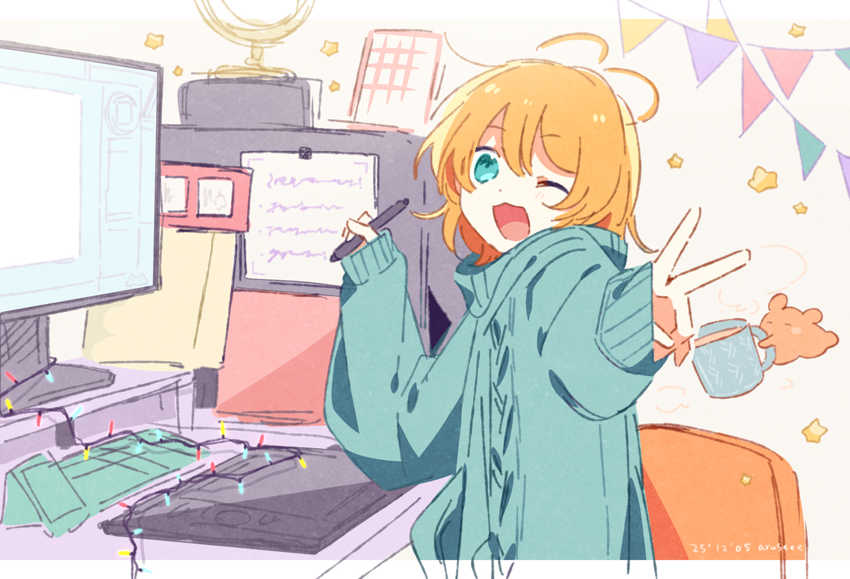 This is a pixiv picture whose title is aruseee 2025.8-12.