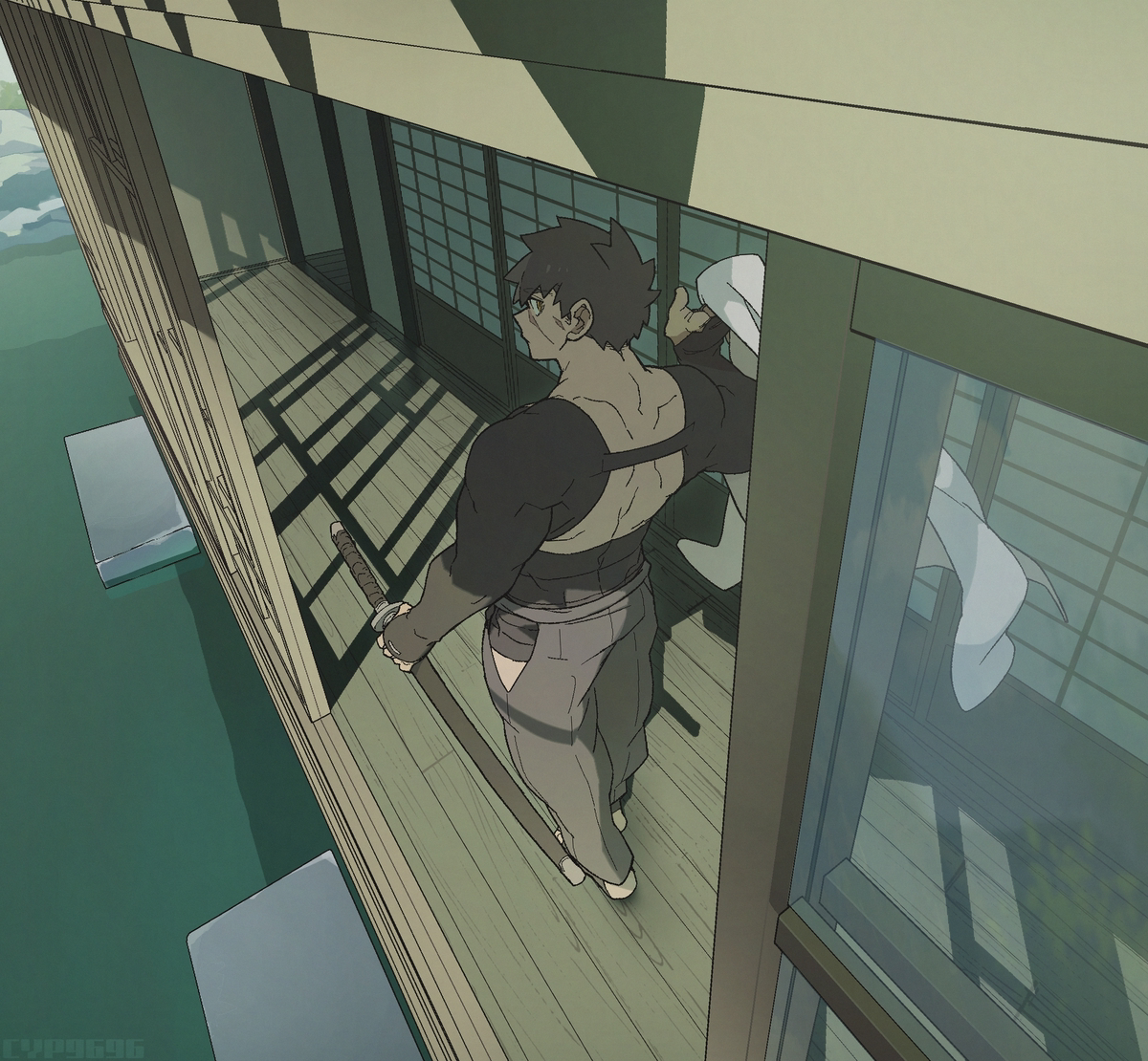 This is a pixiv picture whose title is かたなろぐ.