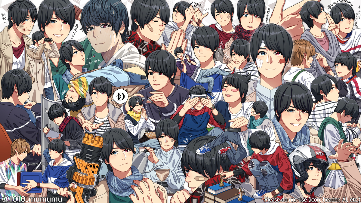 This is a pixiv picture whose title is 桐生戦兎×34.