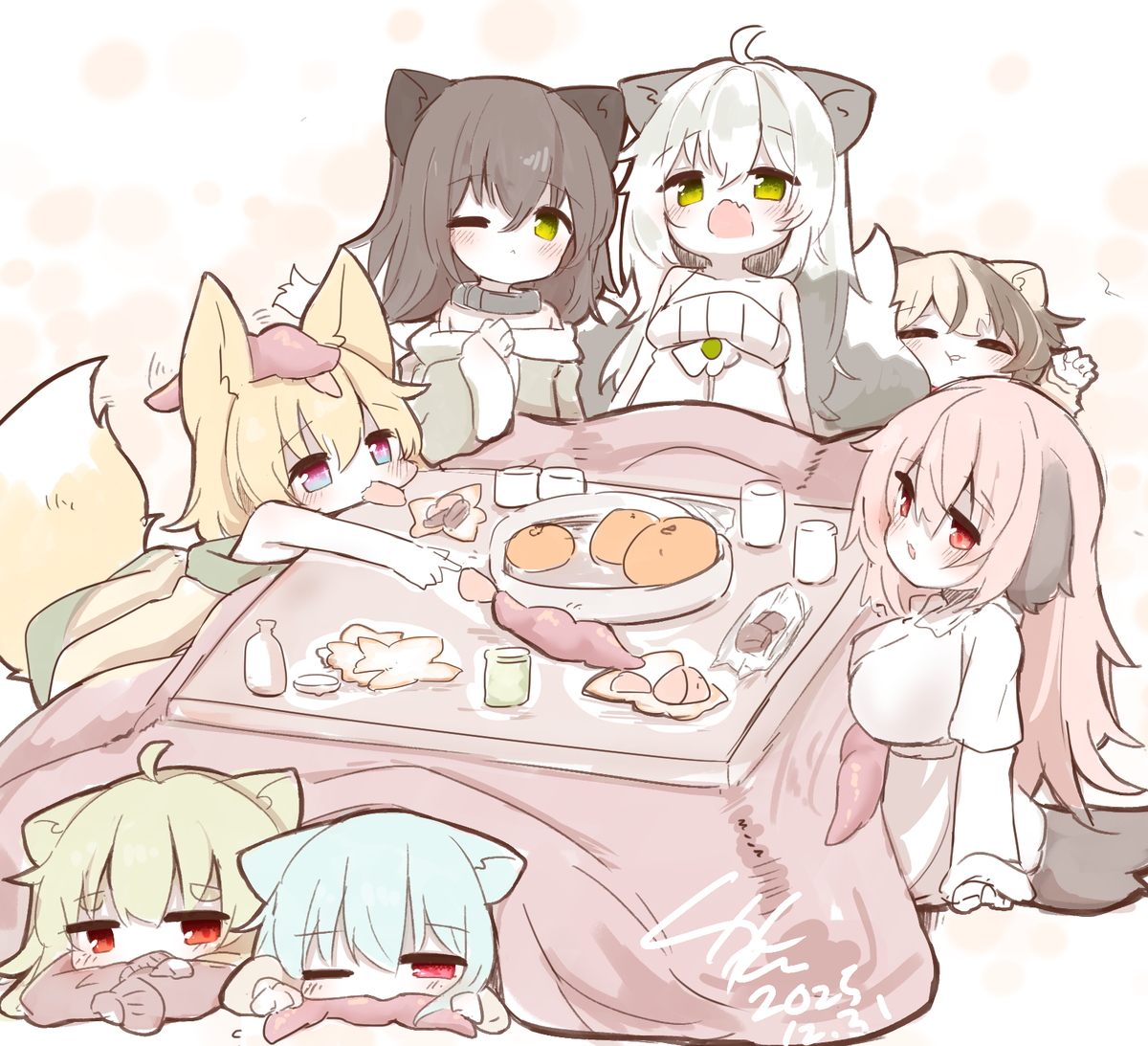 This is a pixiv picture whose title is 2025描き納め.