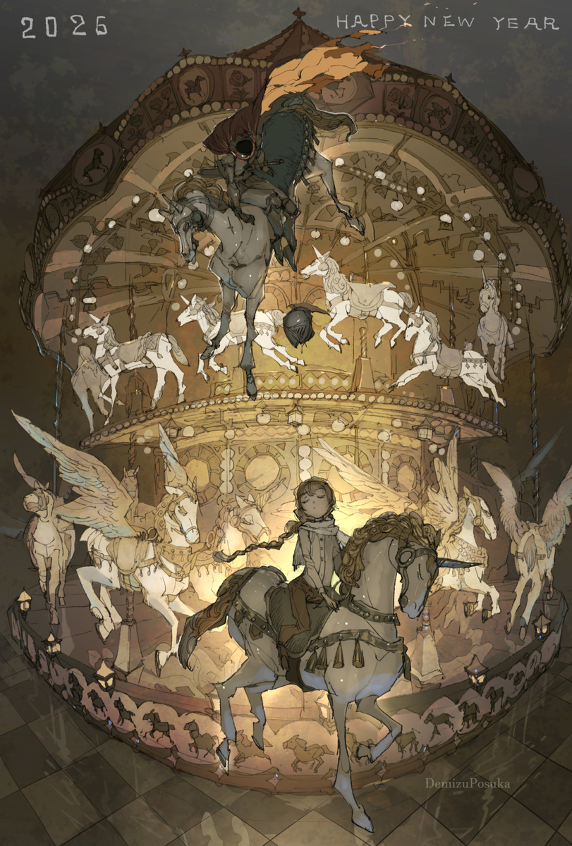 This is a pixiv picture whose title is メリィゴーゴー2026.