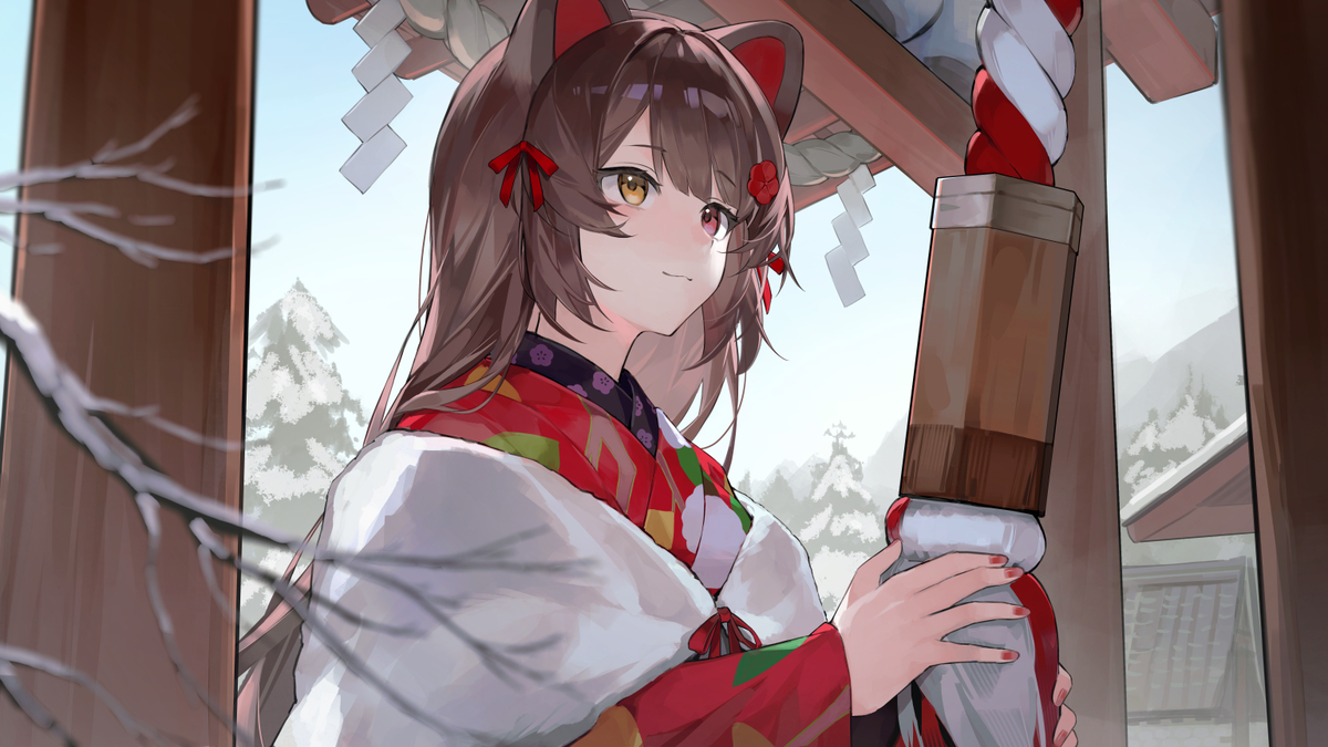 This is a pixiv picture whose title is 年始.