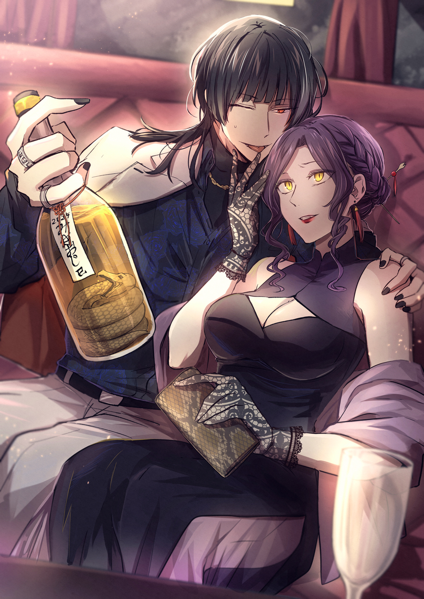 This is a pixiv picture whose title is 巳.