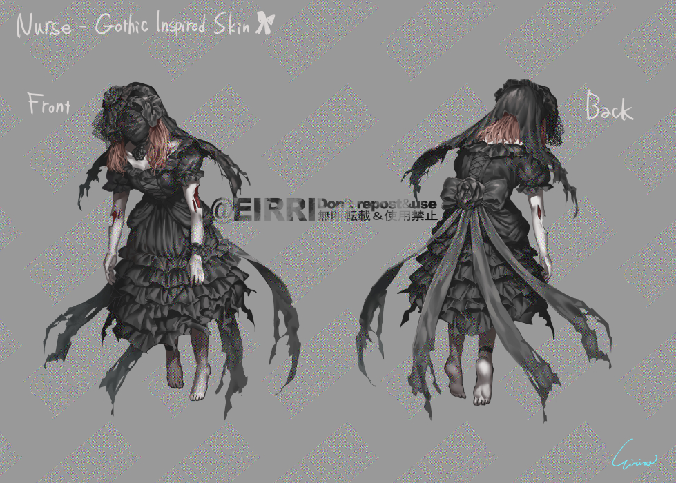 This is a pixiv picture whose title is ゴシックスキンなーちゃん.