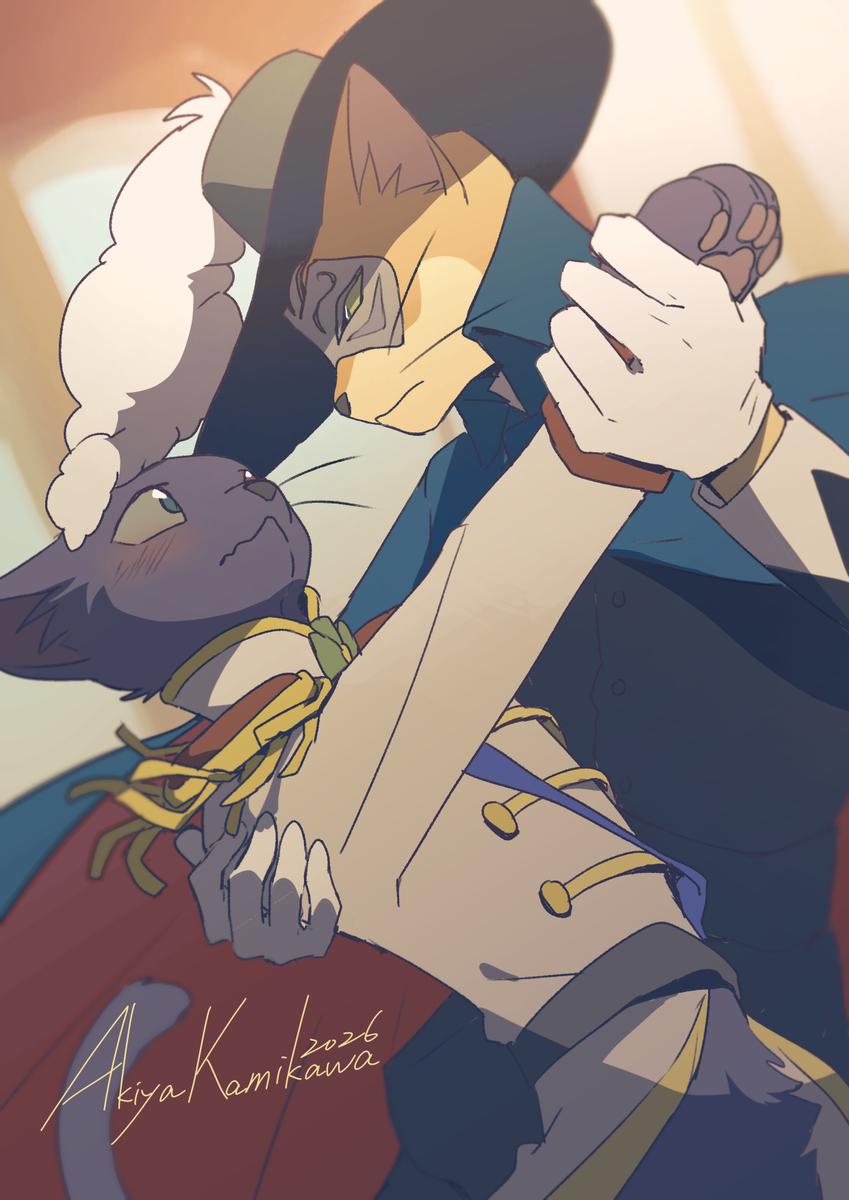 This is a pixiv picture whose title is バロンxルーン.