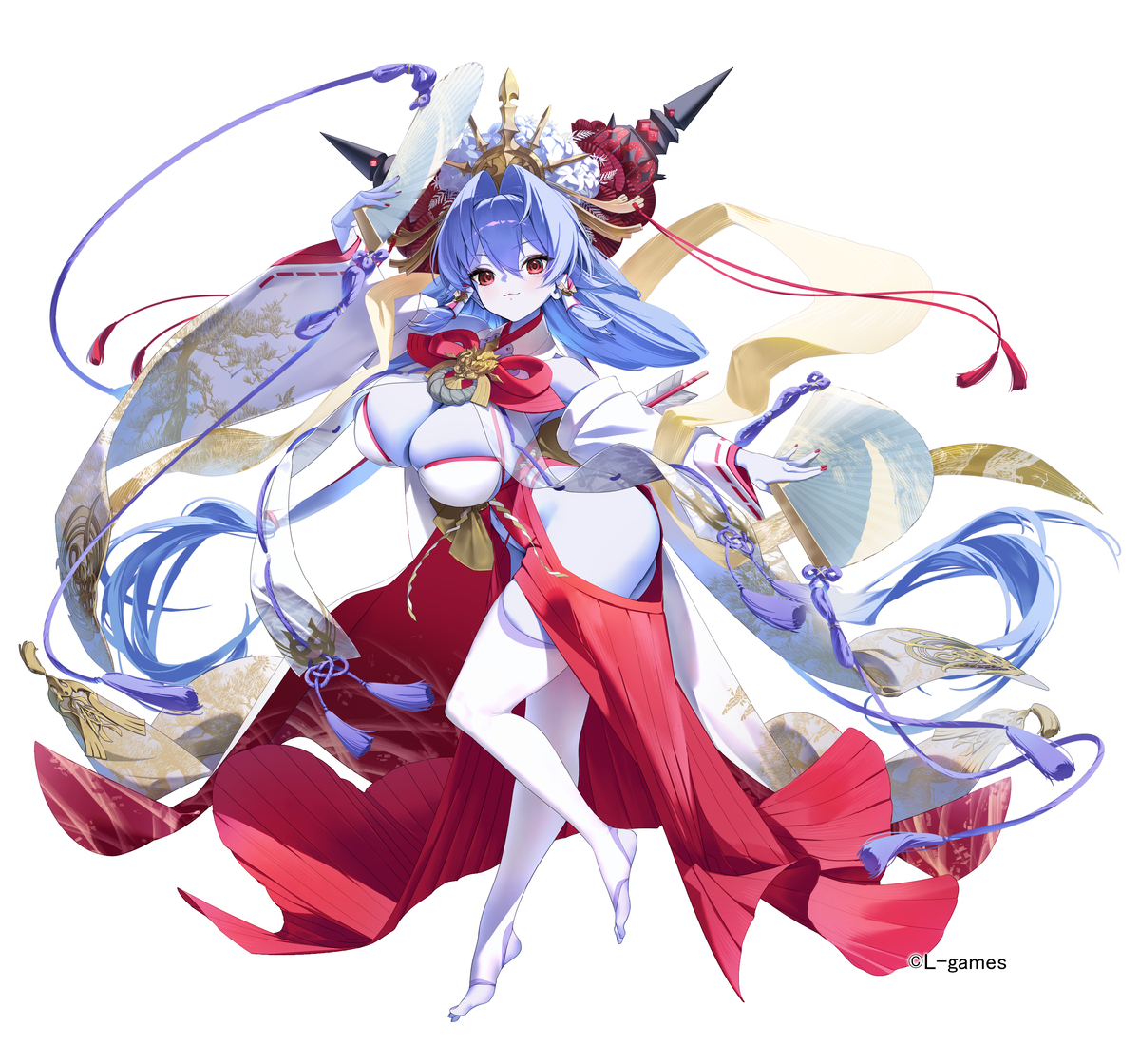 This is a pixiv picture whose title is 【work】『悪の女幹部PNM』刻の女王 正月ver..