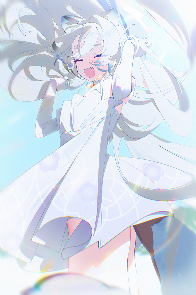 This is a pixiv picture whose title is 🩵.