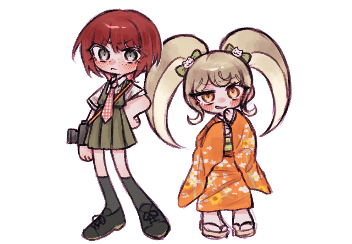 This is a pixiv picture whose title is ダンロン2.