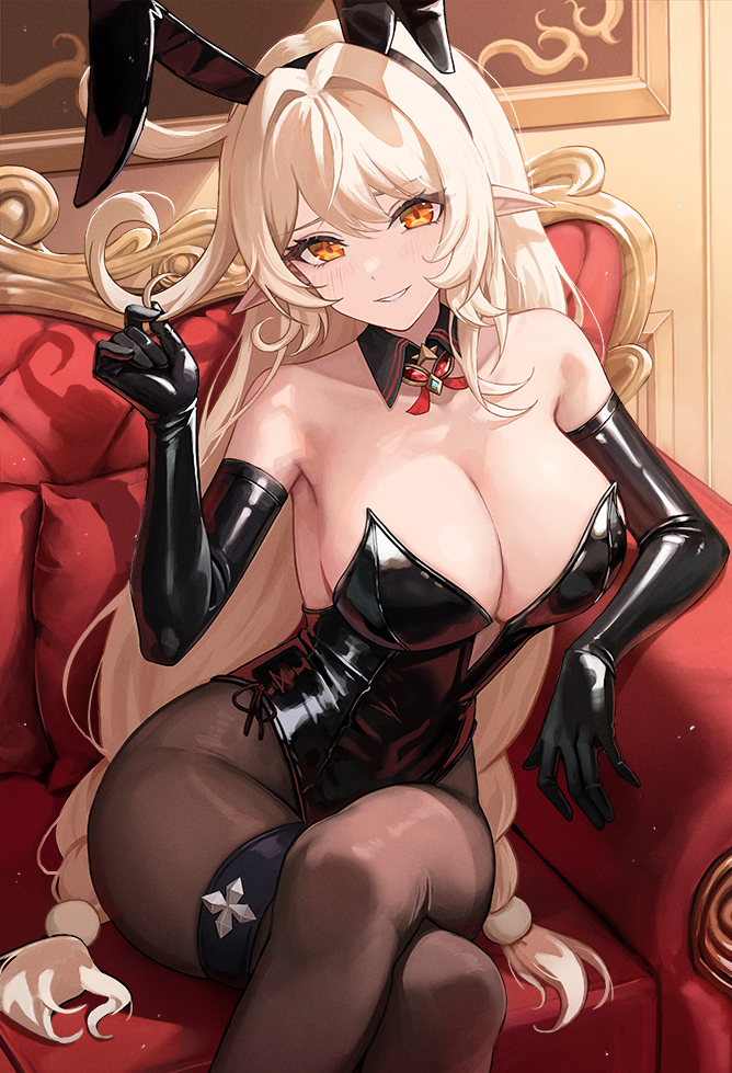 This is a pixiv picture whose title is Bunny Alice♥.