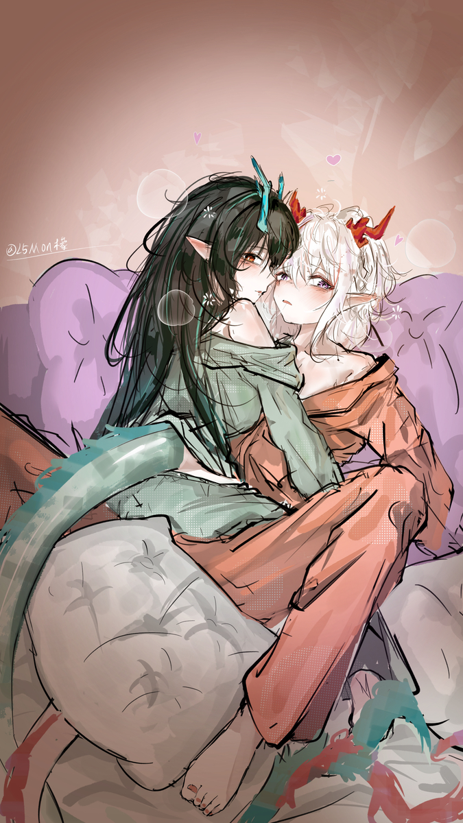 This is a pixiv picture whose title is 跨年到一起了.