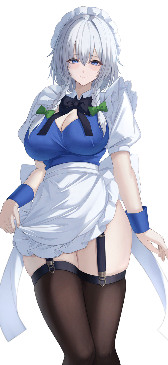 This is a pixiv picture whose title is 咲夜さん.