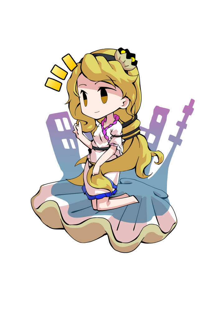 This is a pixiv picture whose title is デフォルメ渡里ニナ立ち絵.