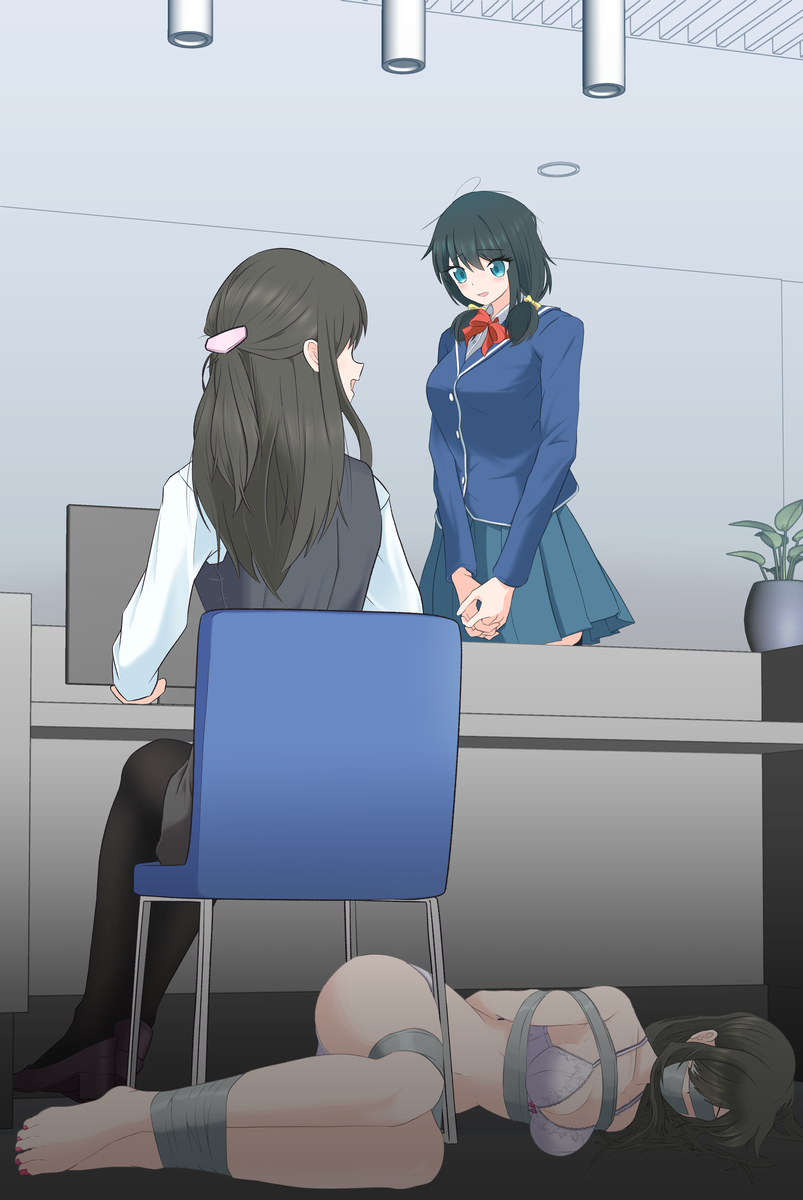 This is a pixiv picture whose title is 百地風子は汚れない.