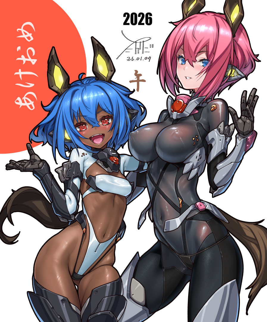 This is a pixiv picture whose title is 2026あけおめ.