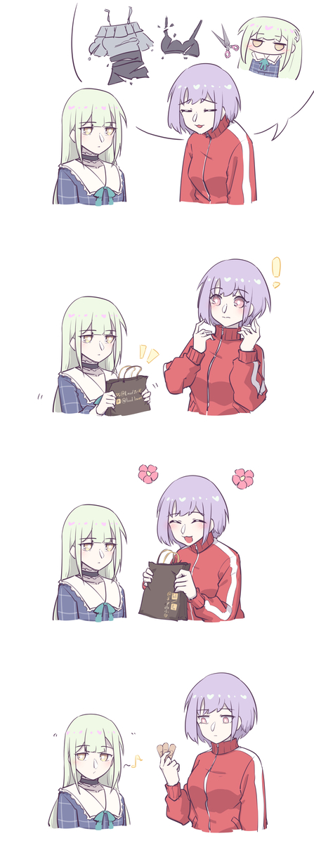 This is a pixiv picture whose title is 新しい服.