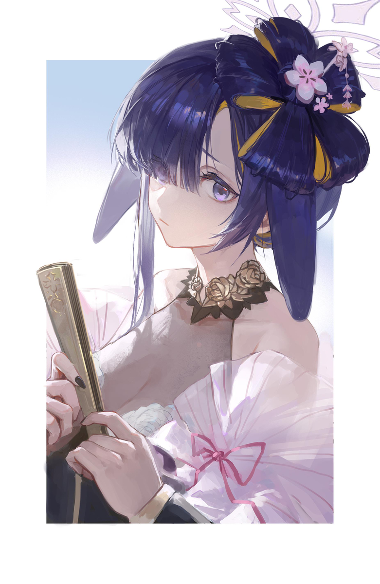 This is a pixiv picture whose title is 月咏.