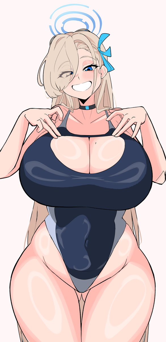 This is a pixiv picture whose title is swimsuit asuna.