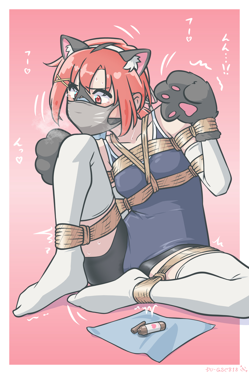 This is a pixiv picture whose title is あかねちゃんにいじわる.