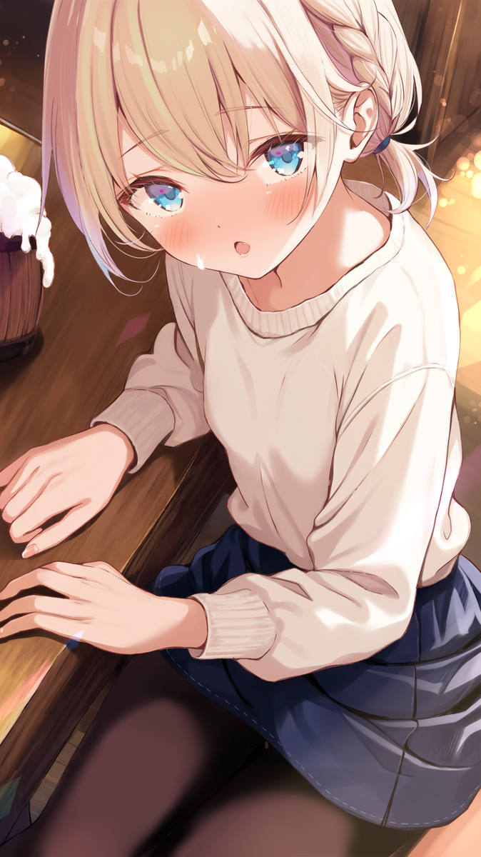 This is a pixiv picture whose title is 酔い看板娘.