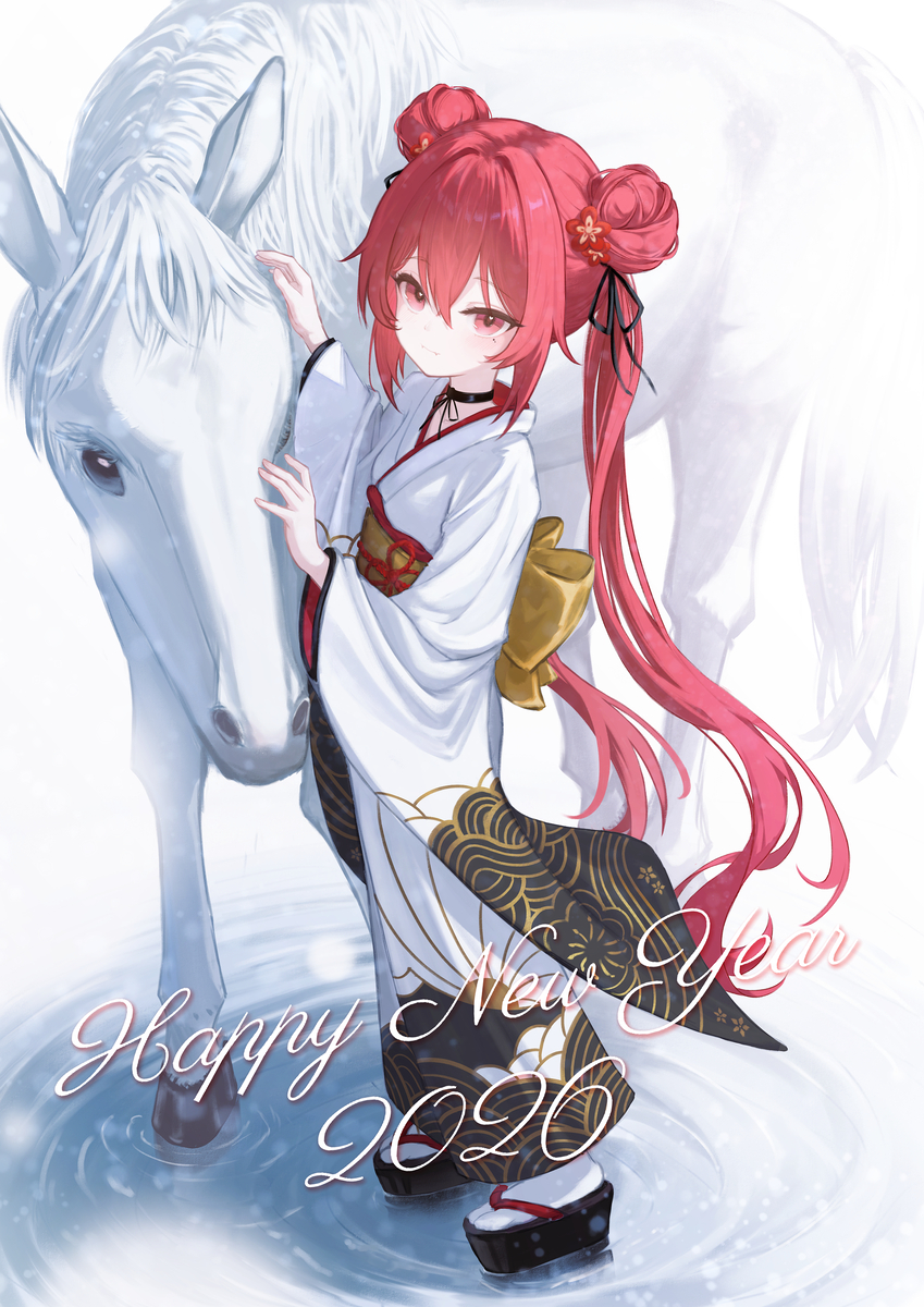 This is a pixiv picture whose title is oc 2026年賀.