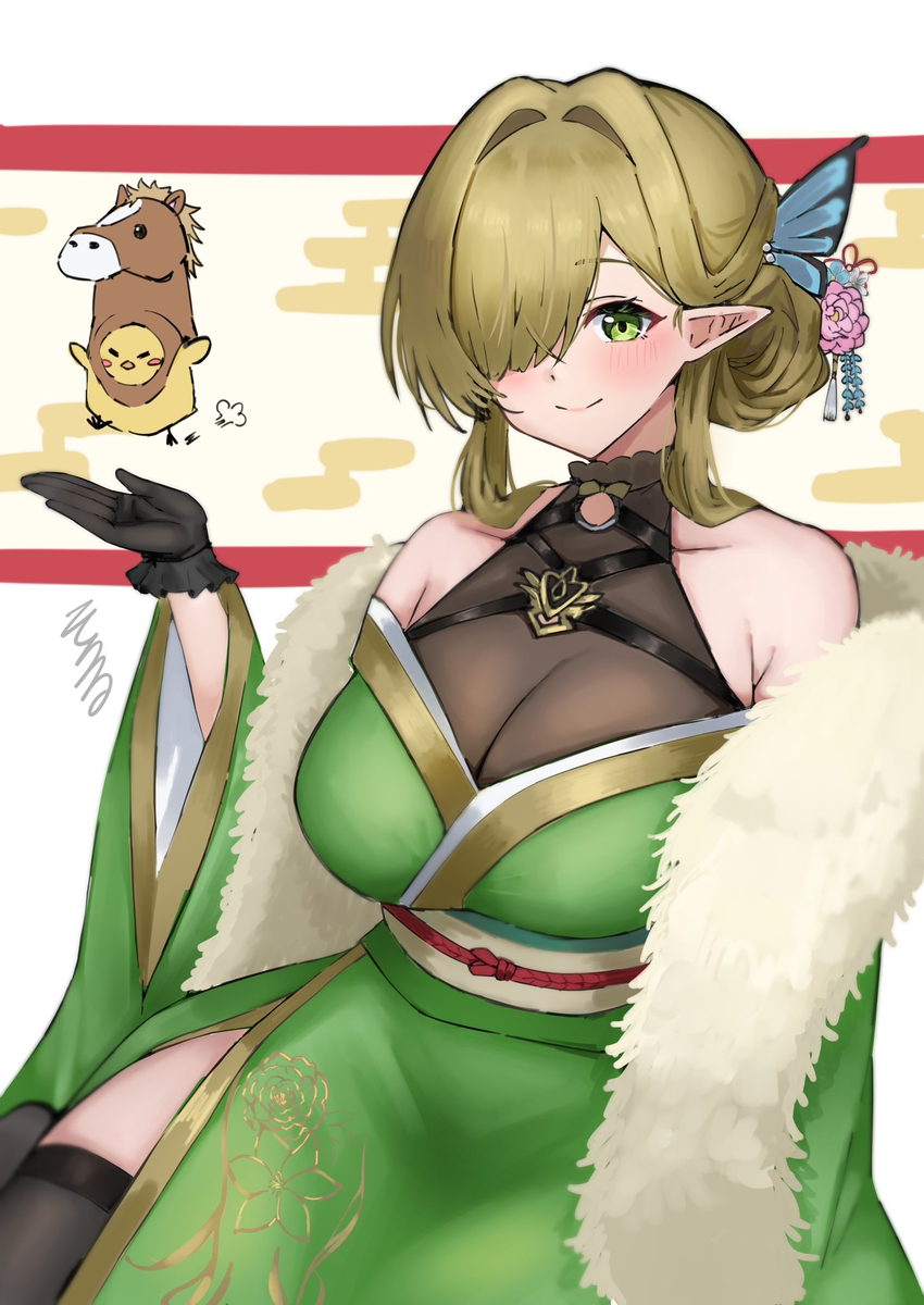 This is a pixiv picture whose title is ゼーヴェン(正月).