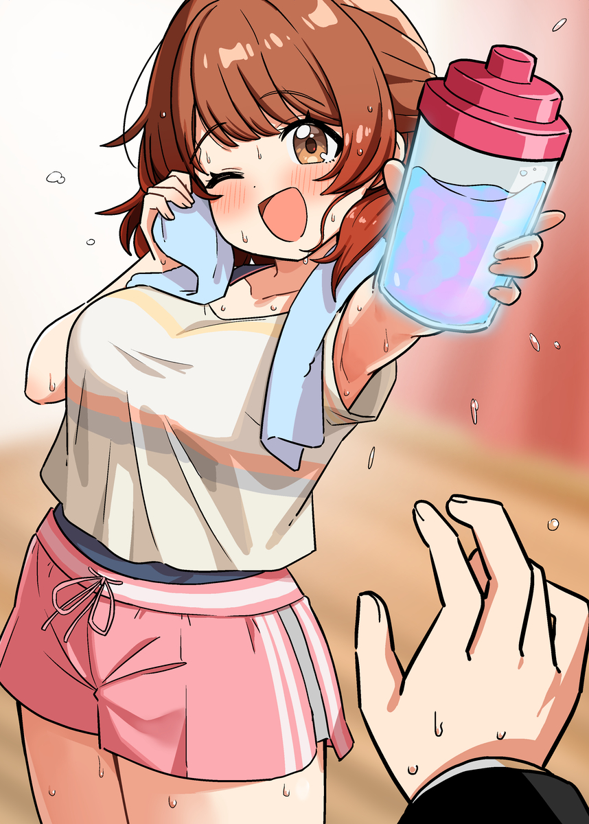 This is a pixiv picture whose title is プロデューサーさんも一口どうですか！？.