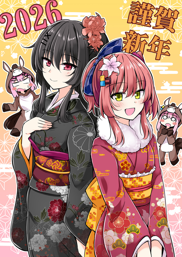 This is a pixiv picture whose title is 謹賀新年2026.