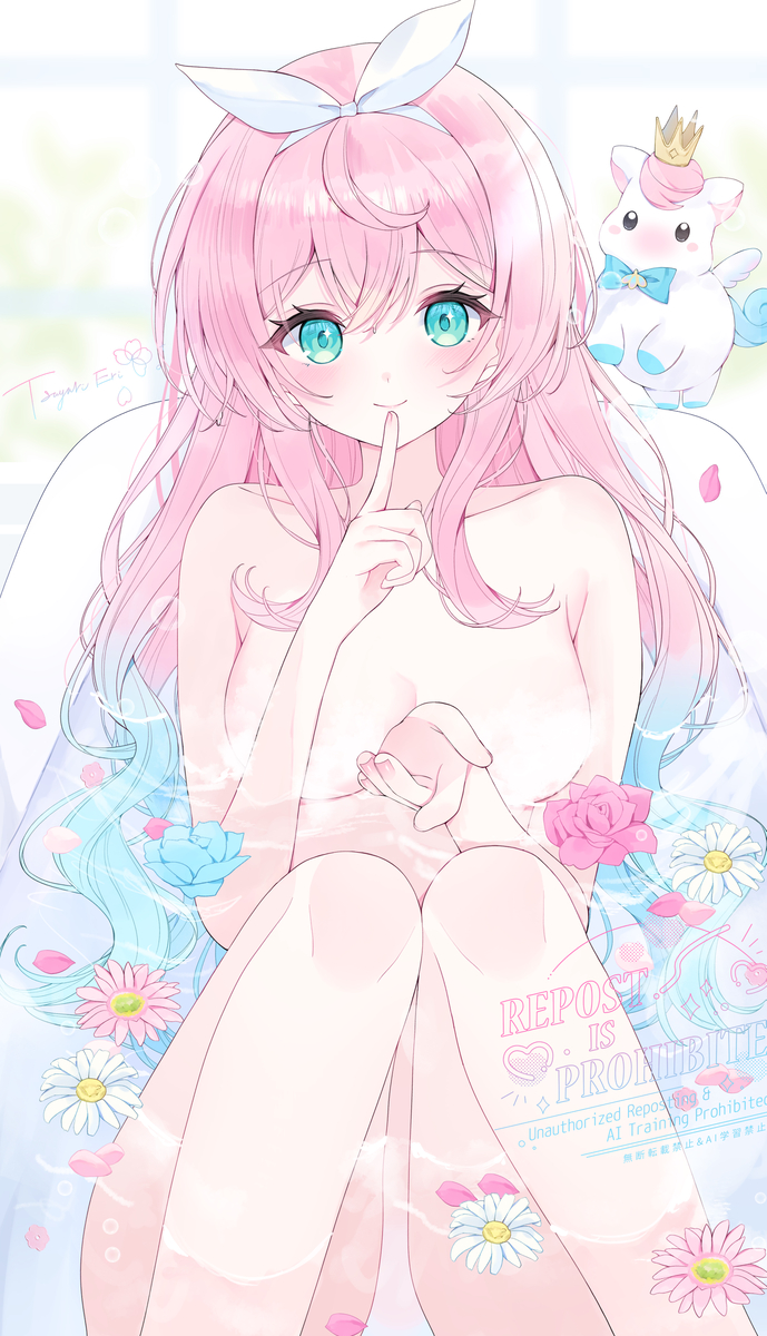 This is a pixiv picture whose title is バスタイムヒアンシー🫧.