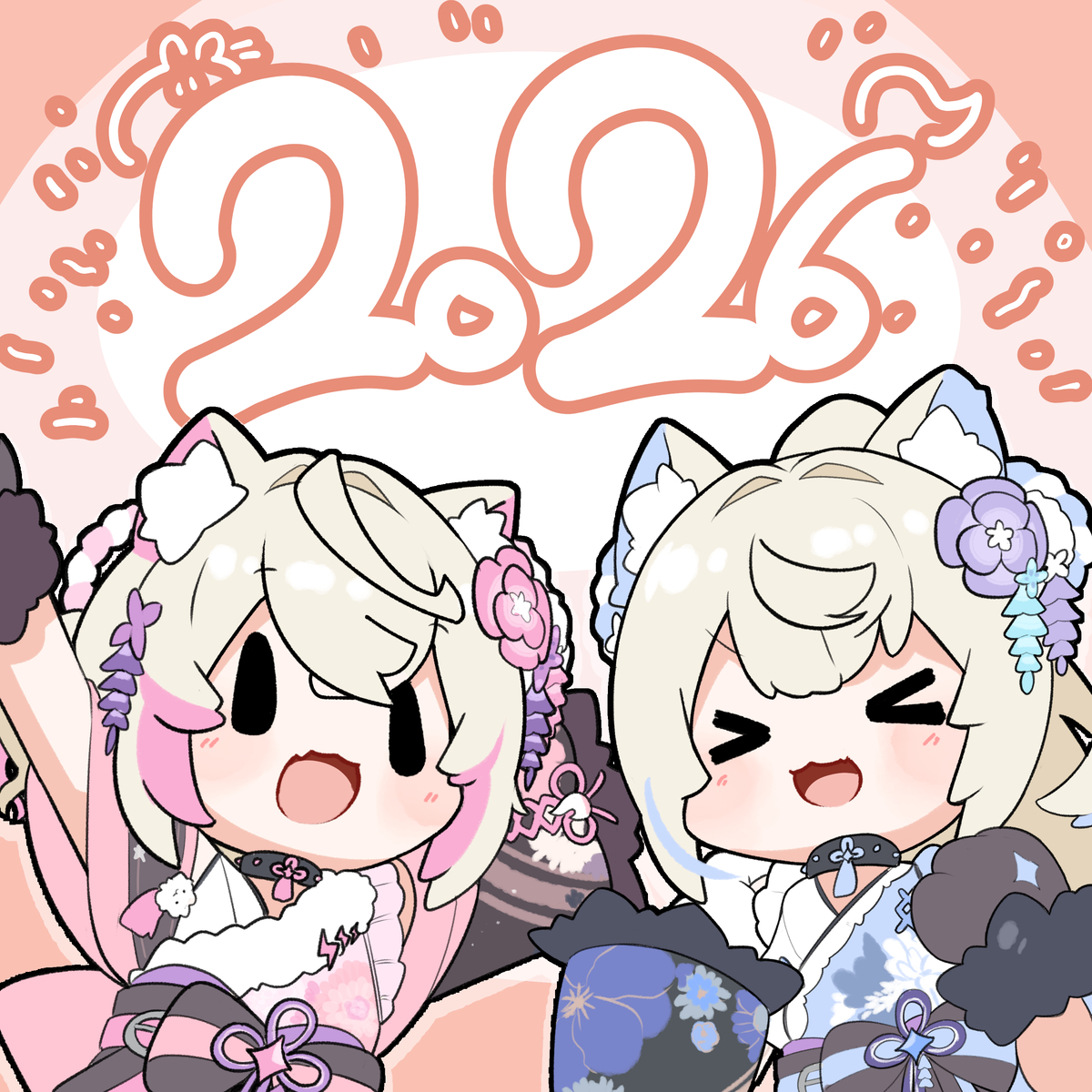 This is a pixiv picture whose title is 2026 Happy New year!!.