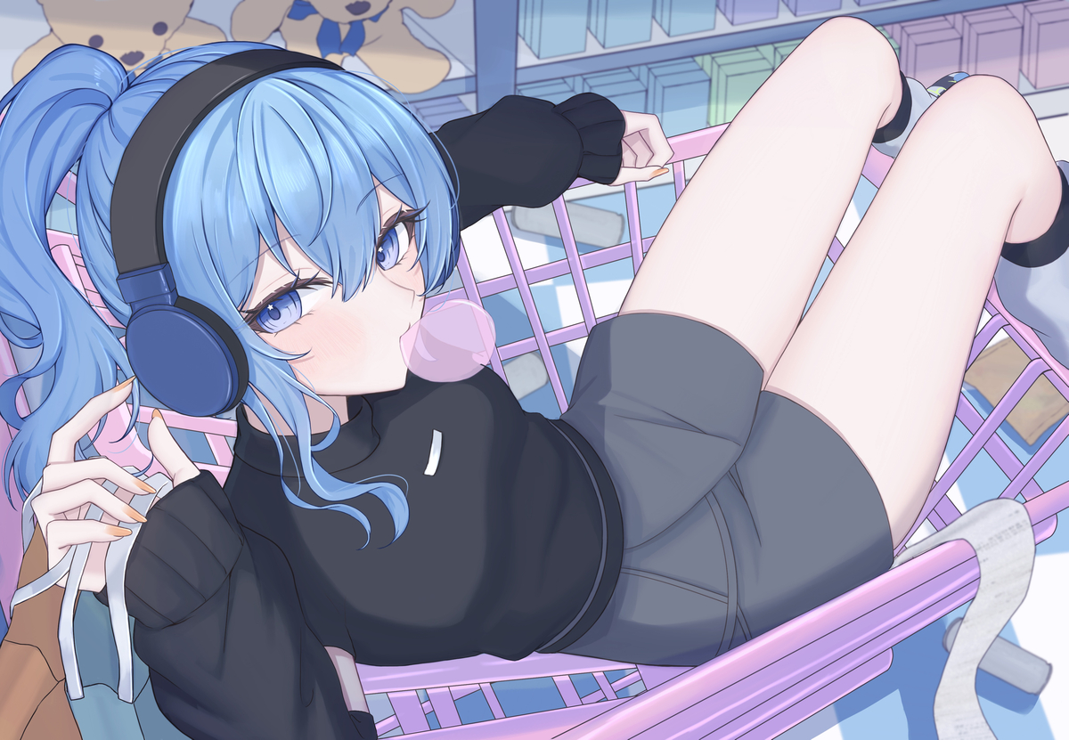 This is a pixiv picture whose title is 星街すいせい.