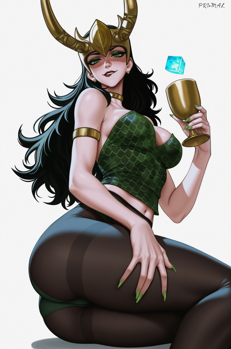 This is a pixiv picture whose title is Lady Loki.