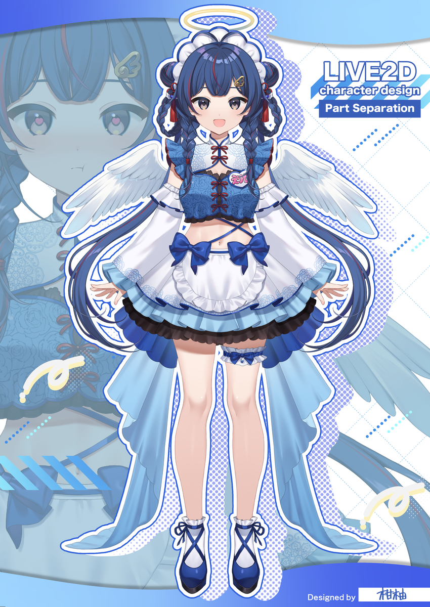 This is a pixiv picture whose title is 【仕事イラスト】Vライバーデザイン.