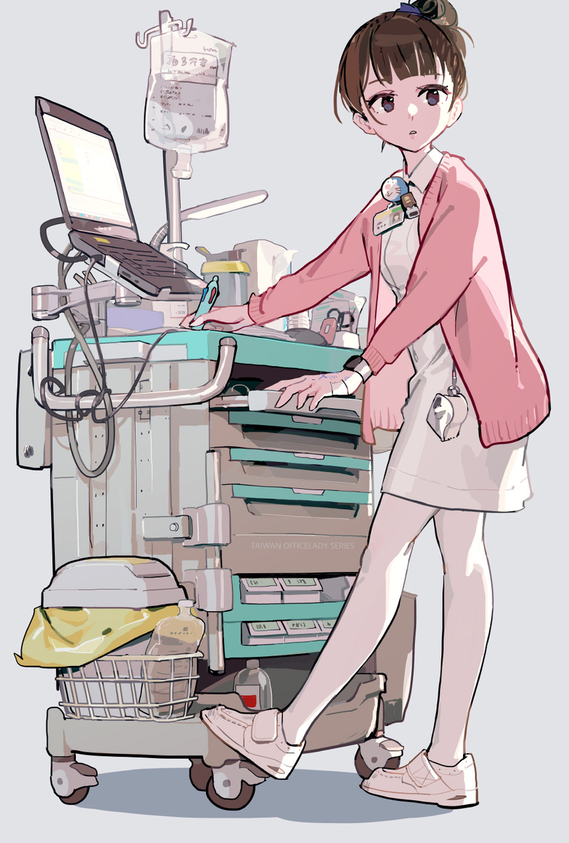 This is a pixiv picture whose title is 護理師 / 看護師.