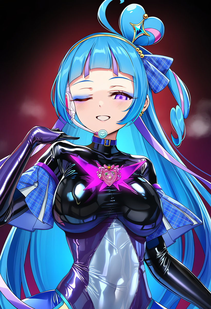 This is a pixiv picture whose title is ダークウインク.