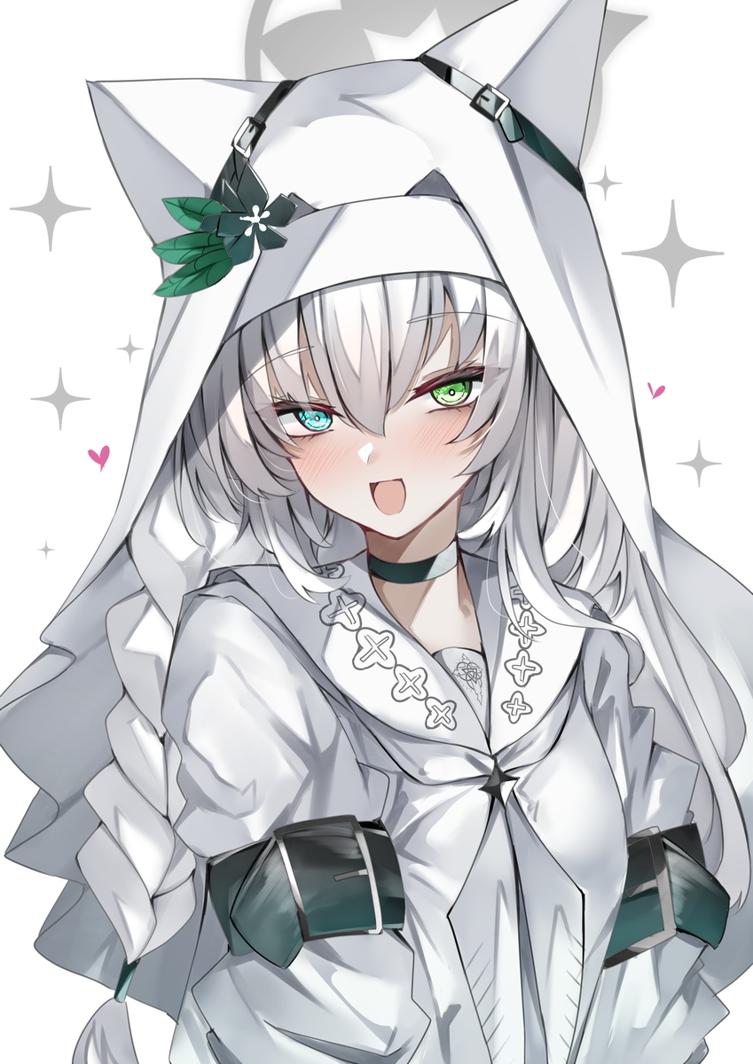 This is a pixiv picture whose title is 白マリー目隠し無しバージョン.