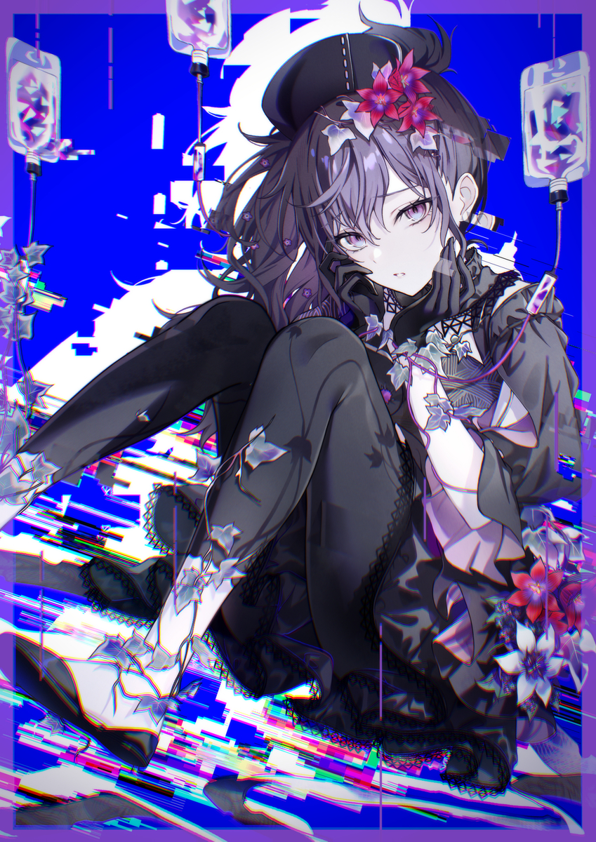 This is a pixiv picture whose title is バグ🟣.