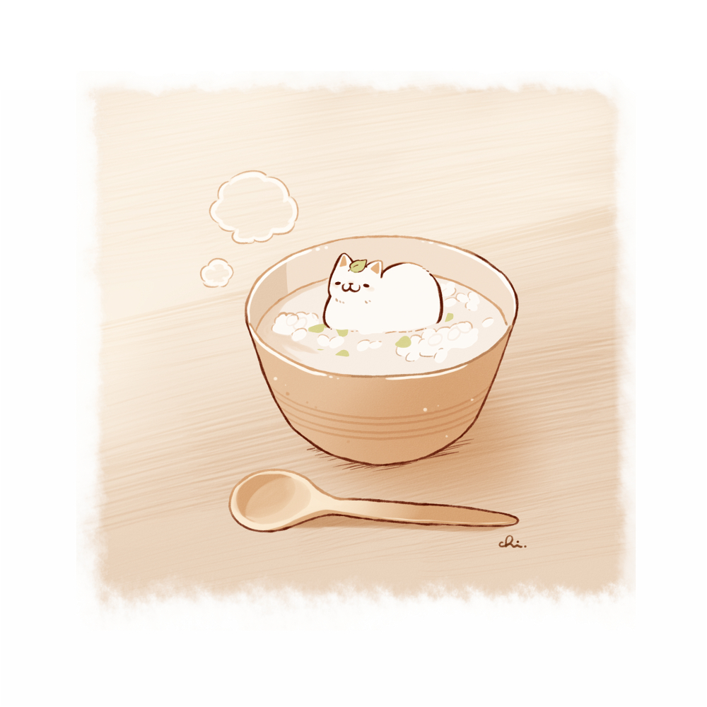 This is a pixiv picture whose title is 七草がゆ.