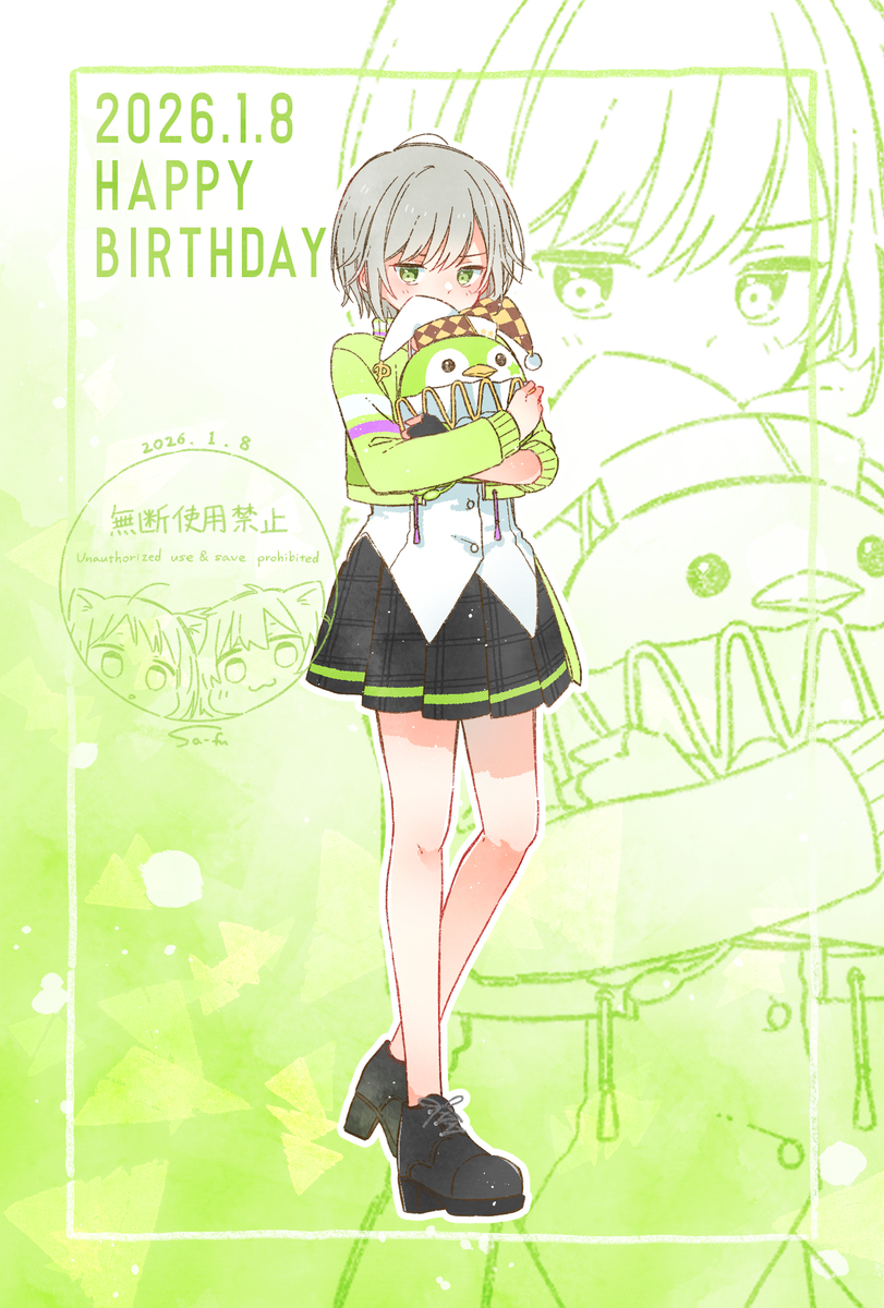 This is a pixiv picture whose title is 初心にかえって初期衣装を描いてみた⑧.