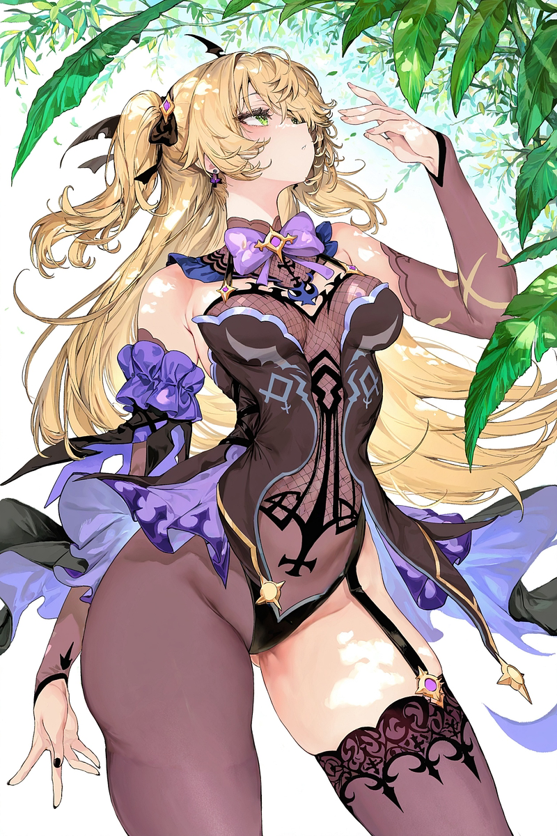 This is a pixiv picture whose title is フィッシュル 🍃.