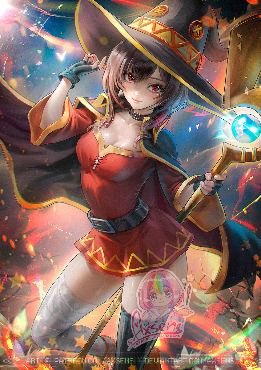This is a pixiv picture whose title is めぐみん / Megumin.