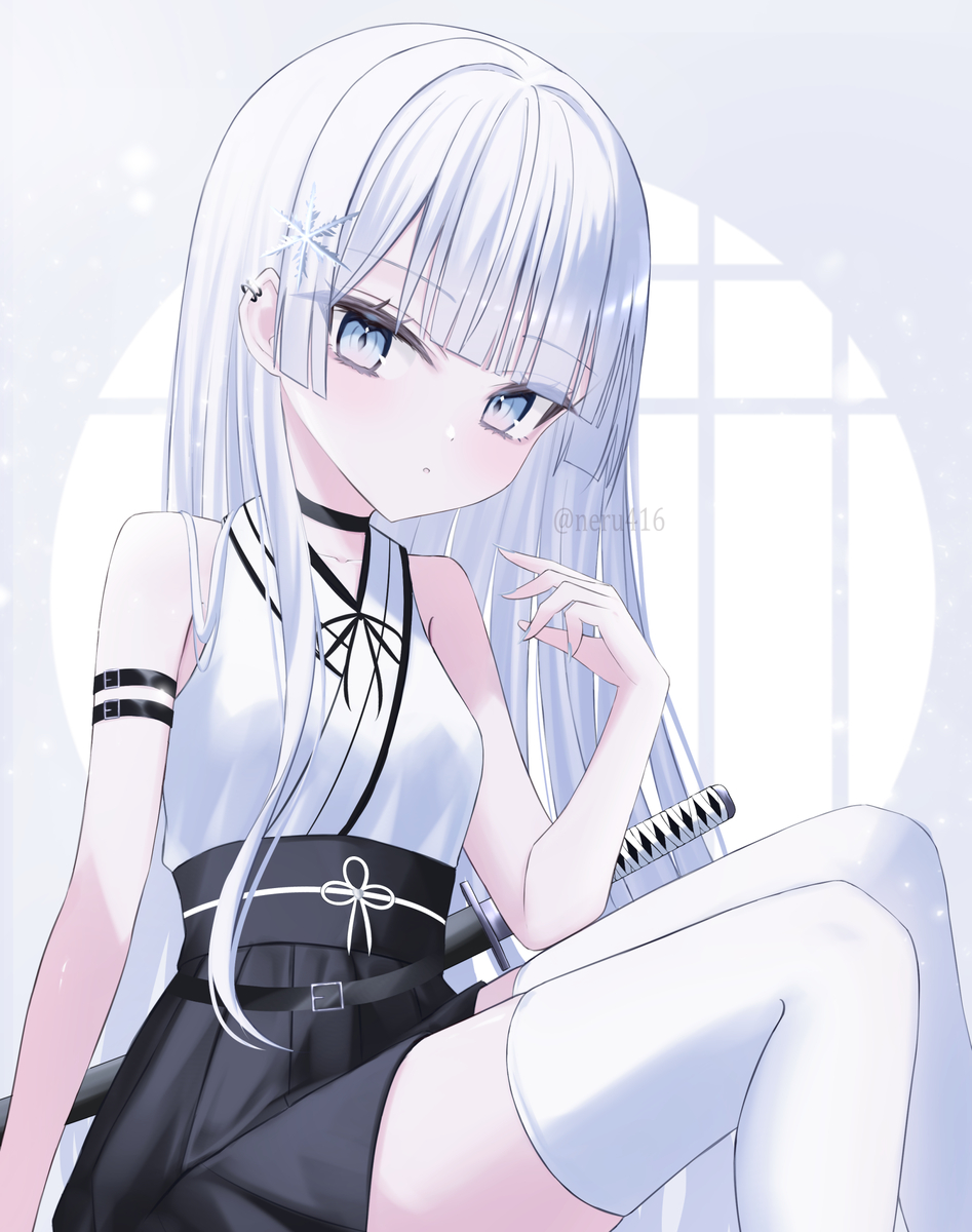 This is a pixiv picture whose title is OC.