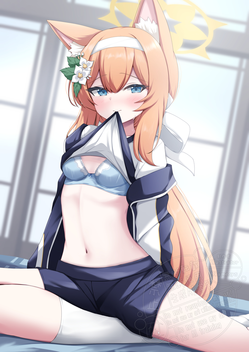 This is a pixiv picture whose title is 体操服マリー.