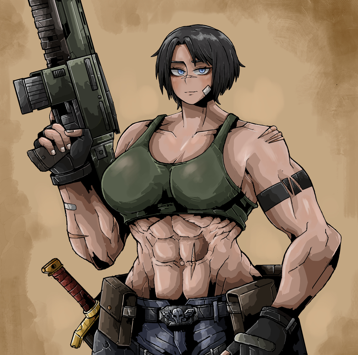This is a pixiv picture whose title is Cata-chan girl.