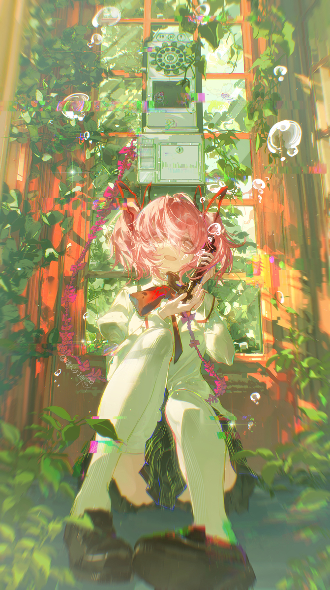 This is a pixiv picture whose title is ☎️.