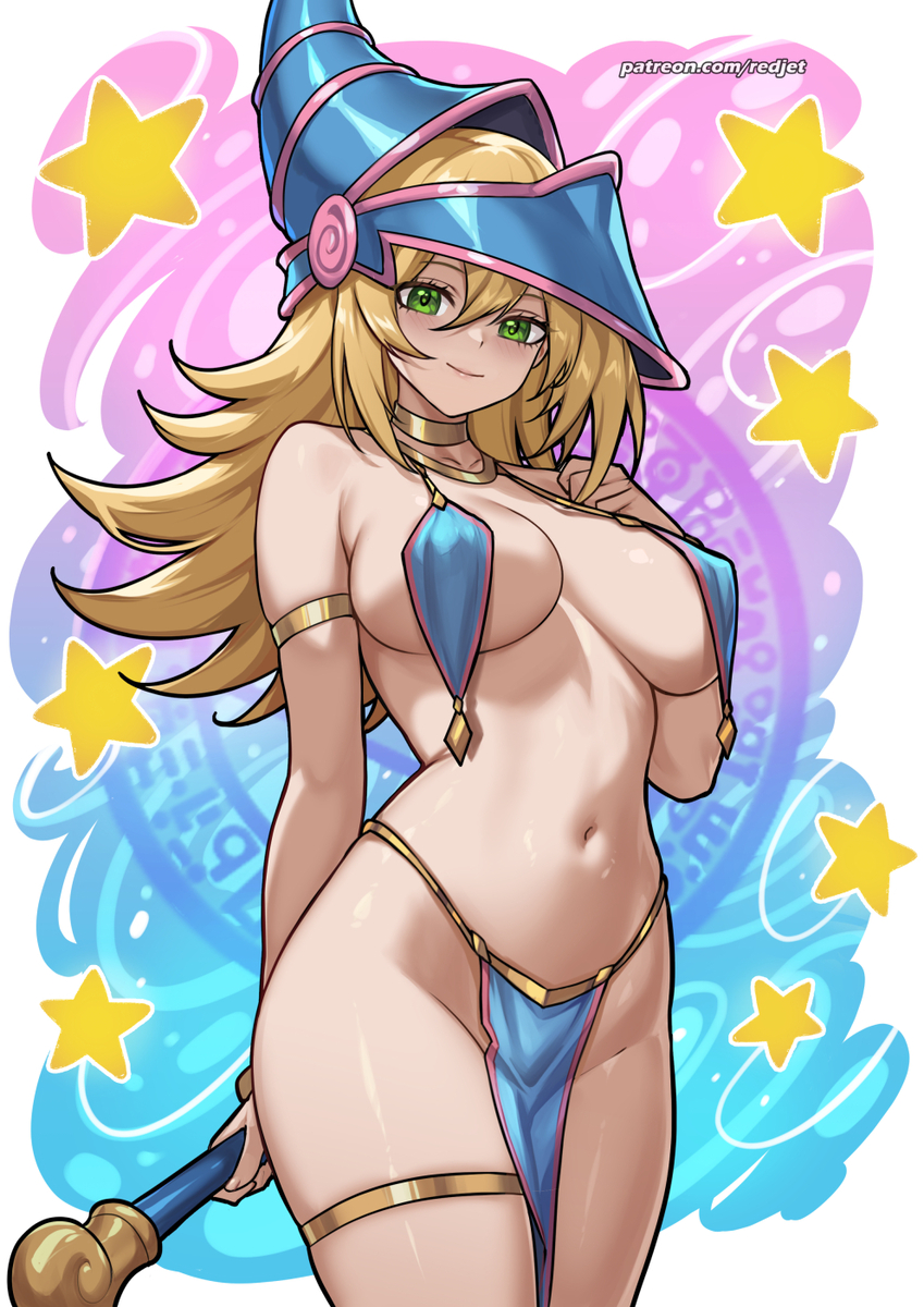 This is a pixiv picture whose title is Dark Magician Girl.