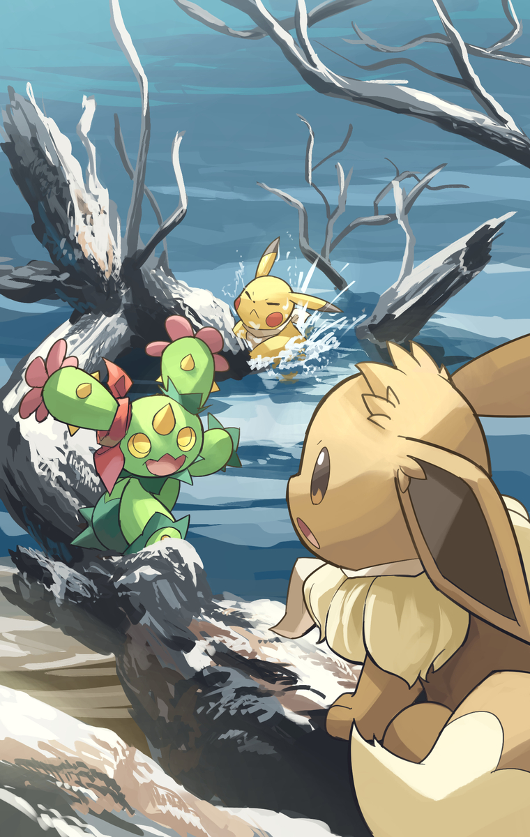 This is a pixiv picture whose title is 流木に浮上.