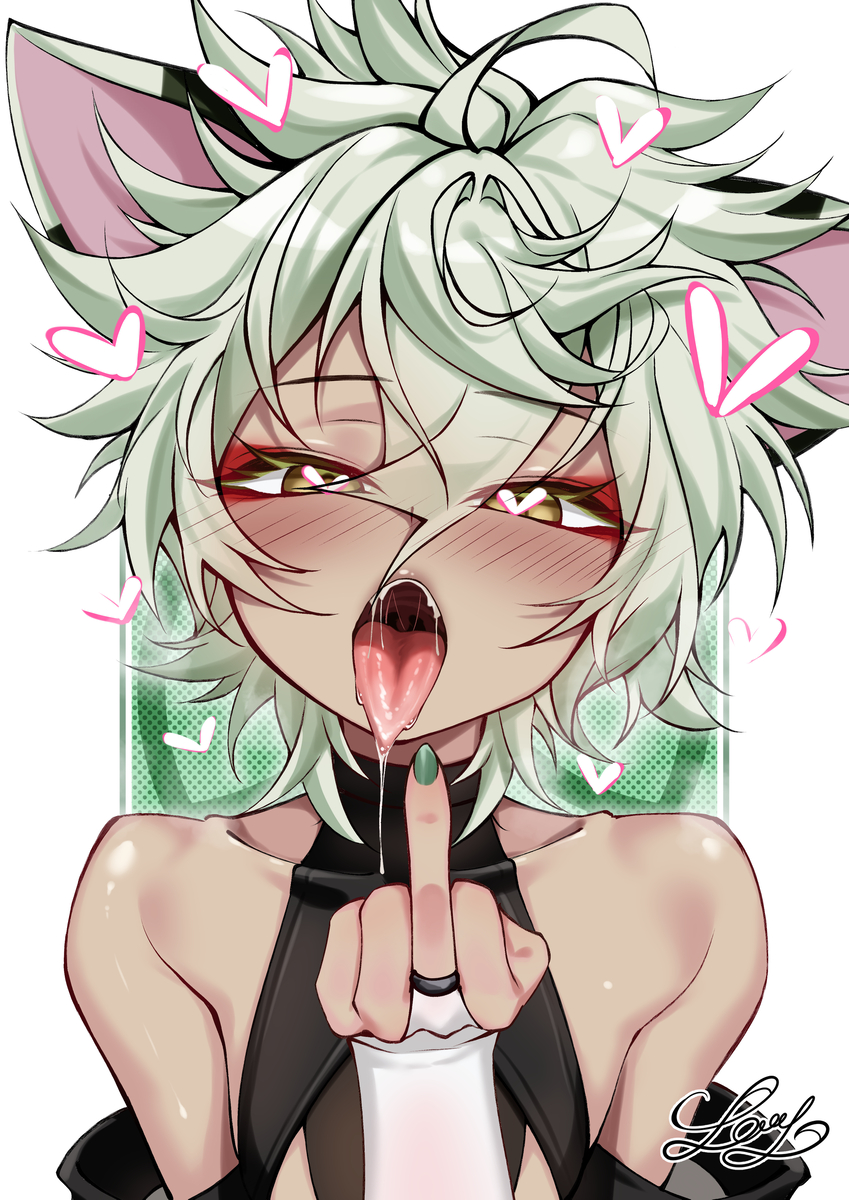 This is a pixiv picture whose title is 【お仕事】猫猫雌小鬼.